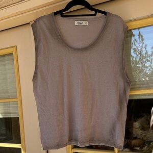 Zara X Two Jeys Sleeveless Gray Muscle Tee